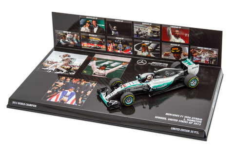 1/43 MINICHAMPS LEWIS HAMILTON MERCEDES 2015 WORLD CHAMPION - LIMITED 50PCS - MIKILEE